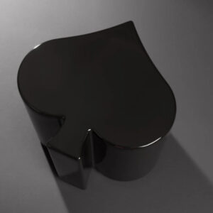 Taburete ARTWORK TAVOLO PICCHE, 500x500xH410mm, black, KERASAN
