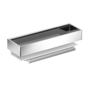 Plaukts EDITION 11, 300x95xH82mm, ar stikla tīrītāju, chrome/aluminium silver, KEUCO