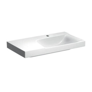 Izlietne XENO2 ar plauktu kreisajā pusē, 900x480mm, white, GEBERIT