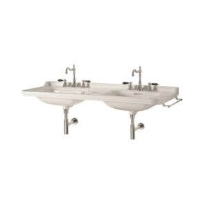 Izlietne WALDORF, dubultā, 1500x550mm, white/bronze, KERASAN