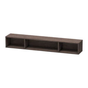 Plaukts L-CUBE, 800x140xH120mm, brushed dark oak, DURAVIT