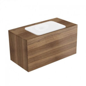 Skapis EDITION 400 izlietnei, 1050x546x535mm, ar atvēr. maisīt. un 2 atvilkt., walnut/walnut, KEUCO