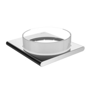Ziepju trauks EDITION 400 ar turētāju, chrome/matt glass, KEUCO