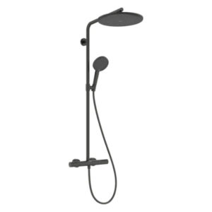 Dušas sistēma RAINDANCE ALIVE S PURO, D300mm, termostats, r.d. 1jet, brushed black chrome, HANSGROHE