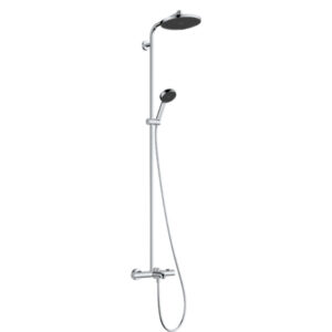 Dušas sistēma ACTIVERA S240 vannai, ar termostatu, galvu un rokas dušu 1jet, chrome, HANSGROHE
