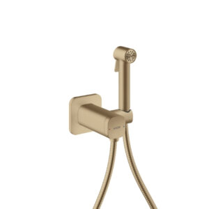 Bidetta AXOR showers softsquare, 1-jet, ar sļūteni 125cm, brushed bronze, HANSGROHE