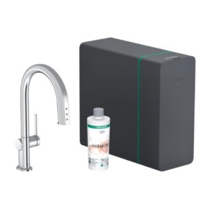 Miasītājs AQITTURA M91, virtuves,Soda System, sBox, izvēlk.snīpisi 1jet, chrome, HANSGROHE