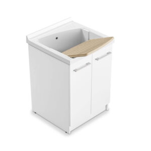 Saimniecības izlietne REVINE, 610x610mm, white, CERAMICA DOLOMITE
