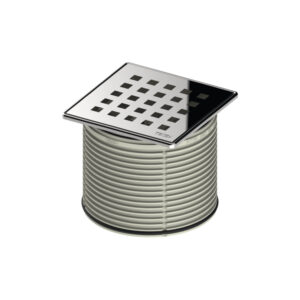 Dekoratīvā reste TECEDRAINPOINT S, 100x100mm, ar ietvaru, nerūsējošais tērauds, TECE