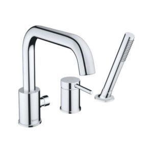 Maisītājs vannai CIRCLE ar iebuv. daļu, 3 daļas, chrome, DURAVIT