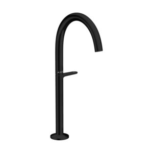 Maisītājs AXOR ONE SELECT 260, izlietnei, ar noplūdi Push-Open, Black Matt, AXOR