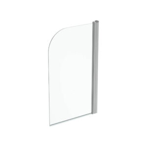 Dušas siena CONNECT 2 ROUND, 800xH1400mm, vannai, Bright silver/Clear,  IDEAL STANDARD