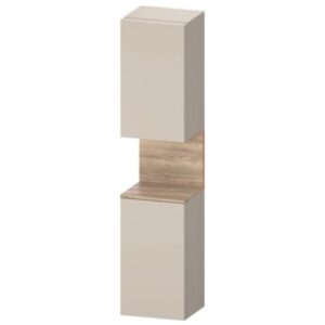 Penāls QATEGO, 400x360xH1760mm, kreisais, 2-durvju, ar plauktu, OakTerra/TaupeSuperMatt, DURAVIT