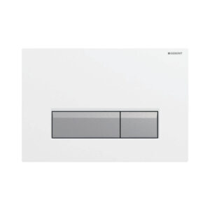 Nol.plaksne SIGMA 40, white/AL brushed, GEBERIT