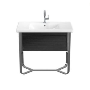 Konsole ANTHEUS, 927x500xH853mm, ar skapi, Polished stainless steel/Black Ash, VILLEROY&BOCH