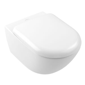 Klozetpods ANTAO TwistFlush, piekarams, rimless, Stone White/CP, VILLEROY&BOCH