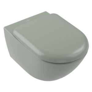 Klozetpods ANTAO TwistFlush, piekarams, rimless, Morning green/CP, VILLEROY&BOCH