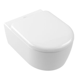 Klozetpods SKYLA, piekarams, TwistFlush, ar vāku softclosing, white/CP, VILLEROY&BOCH