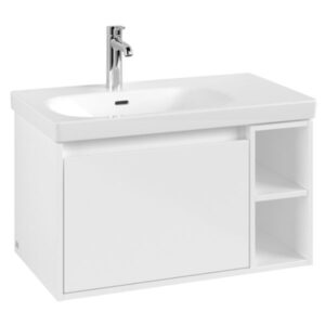Skapis SKYLA, 772x439xH436mm, kreisais, ar 1 atvilkni, Brilliant White, VILLEROY&BOCH