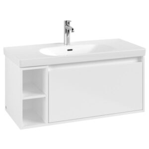 Skapis SKYLA, 972x439xH436mm, labais, ar 1 atvilkni, Brilliant White, VILLEROY&BOCH