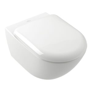 Klozetpods ANTAO TwistFlush, piekarams, rimless, white/CP, VILLEROY&BOCH