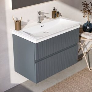 Skapis FINESSE zem izlietnes, 800x440x545H mm, 2 atvilktnes, krāsa Matt Ashblue IDEAL STANDARD